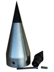 Stożek do łuparki o średnicy 150 mm z wymiennymi końcówkami